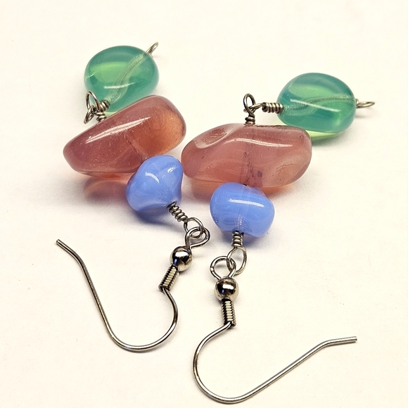 Glass Beaded Earrings - Picture 2 of 8